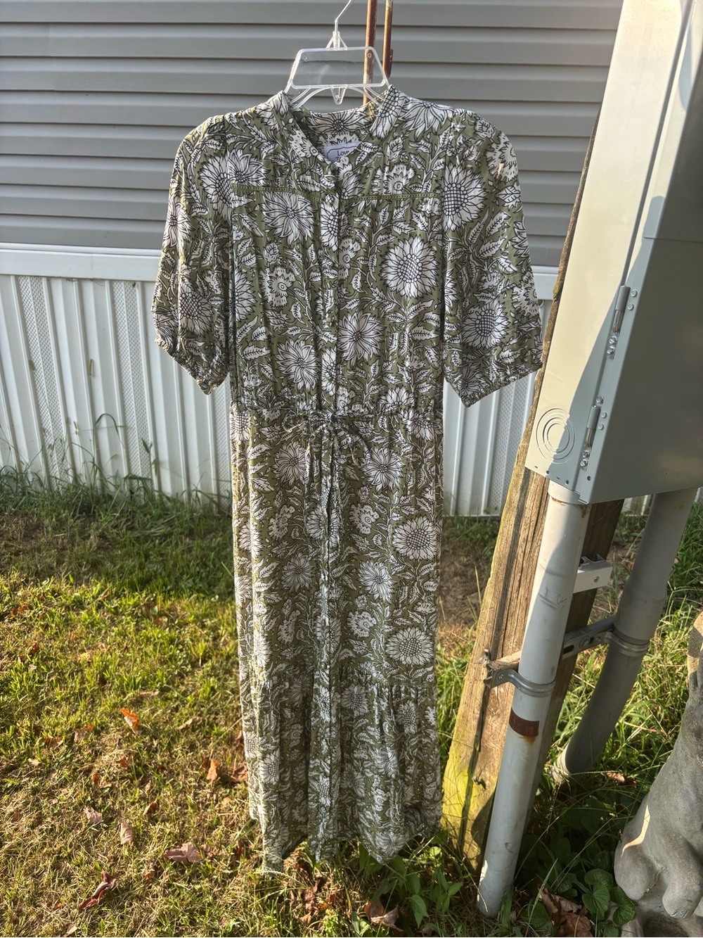 Love, Tomas by Emerson Fry Lucy 4 Dress - Arles Gothic Olive XS